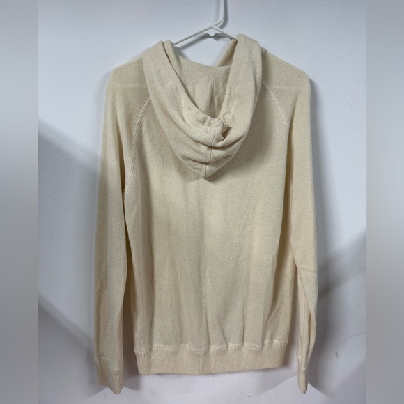 Suitsupply Suit Supply 100% Cashmere Cream Ivory Sweater Hoodie Sz Small - Picture 7 of 9